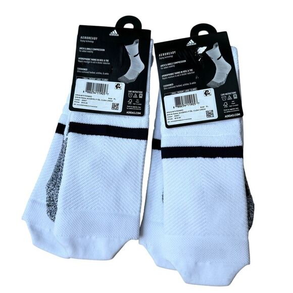 ADIDAS ADIZERO FOOTBALL CREW SOCKS MAX cushioned size XL 12-16 shoe size NWT - Picture 5 of 5